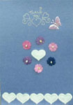 Hearts, flowers & butterfly (ref:134)