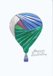 Metallic hot air balloon