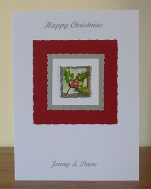 Christmas Card - Holly