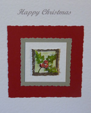 Christmas Card - Holly