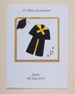 Graduation - Black with yellow trim