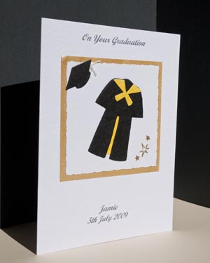 Graduation - Black with yellow trim