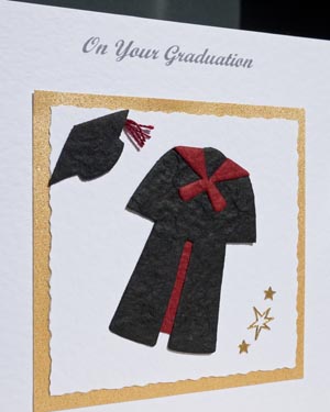 Graduation - Black with red trim