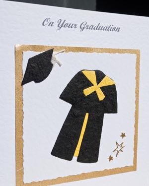 Graduation - Black with yellow trim