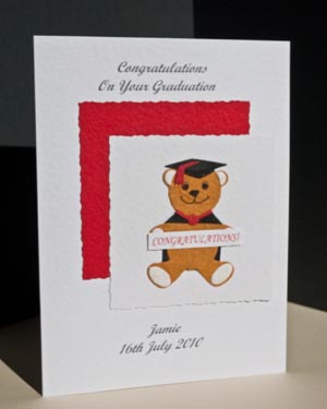 Graduation - Bear with banner