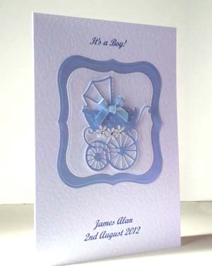 pearly blue pram