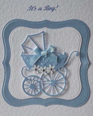 pearly blue pram